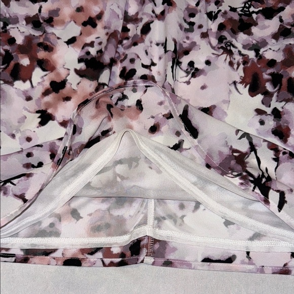 Le Chateau Blouse Pink Black Pleated Neck Tank Top Sleeveless Women’s Sz M - Picture 8 of 10